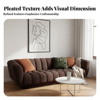 tangerine Two-Seater Sofa two-seasonSeason Use 2-Seater Loveseat Modern Design Couch for Apartment Dwellers, residents, Living Room, Studio Flat, Lounge Area