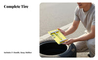 Portable Tubeless Tire Repair Kit Long-Lasting Emergency Car Tire Repair Kit Multi-Vehicle Use for DIY Mechanics, Roadside, Travel