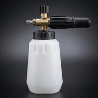 Car Cleaning Foam Sprayer for Professional Car Wash, Stainless Steel and Brass Foam Lance with Adjustable Nozzle, Measurement Markings, 1 Pack