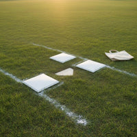 5 Pieces Waterproof Home Plate Bases and Pitcher's Rubber 5 Piece Baseball Base Set for Junior Leagues, Practice, Backyard, Gym Class