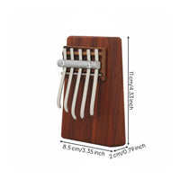 5-Note Thumb Piano Educational Smooth Finish Handheld Finger Piano for Beginners, Kids, Travel