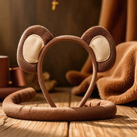Monkey Ears Headband and Tail Set Soft Monkey Headband and Tail Set Furry