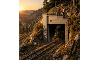 Textured Railway Tunnel Portal Detailed Miniature Tunnel Entrance Standard Railroad Structure Micro for Hobbyists