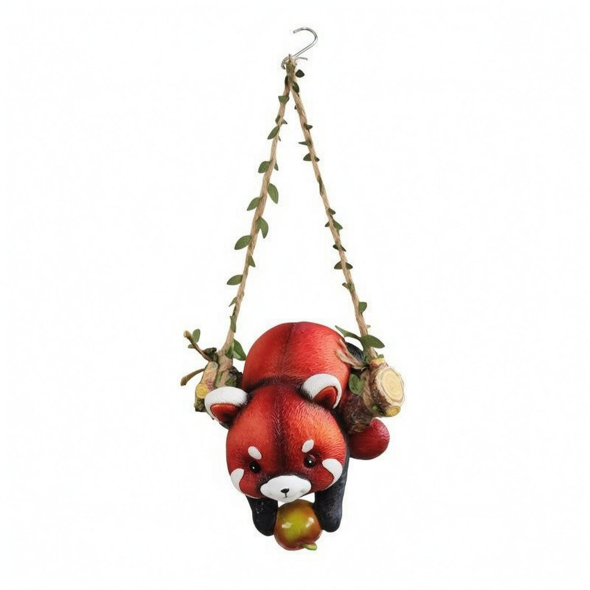 Sculpted Hanging Bear Ornament Textured Resin Bear Ornament Whimsical Outdoor Decor Hook Hanging for Tree, Courtyard, Wall