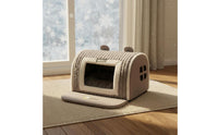 Enclosed Dog Bed Heated Warm Pet House Cozy Indoor Dog House for Dogs, Cats, Winter, Cold Weather