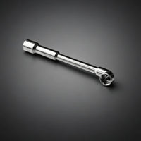 M3 Mini Cross Wrench Compact L-Type Socket Wrench Steel Tool Chrome Finish