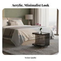 Light Luxury aesthetic Transparent Utility Trolley Spacious Tiers Multi-Tier Clear Trolley Easy Assembly Storage Cart for Interior Design aficionados, Apartment Dwellers, Living Room, Bedroom, Small Spaces, Bathroom