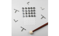 20 Pieces Anti Loose Drum Nut Metal Drum Washer Set Easy to Install Butterfly Knob for Practice Room, Stage