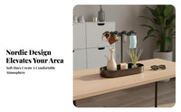 Flame-Shaped Statue Tray Multi-Functional Household Storage Abstract Design