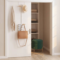 Backpack Hanger Rack over the Door 2-Tier Rack Easy Assembly Clothes and Bag Hanging Organizer for Students, Entryway, Closet