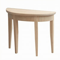 1:12 Scale Side Table Tapered Legs Half-Round Table Dollhouse Decoration