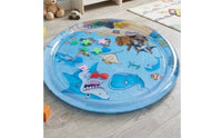 Underwater World Water Play Mat Raised Edge Inflatable Water Mat Round Children's Toy PVC for Babies