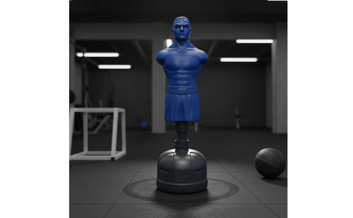 Fillable Base Silicone Man Sandbag Long-Lasting Freestanding Punching Training Partner Heavy-Duty Human Torso Striking Target Quick Rebound for Combat Artists, Fitness Enthusiasts, Beginners, Home Gym, Dojo, Garage, Office