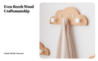 NimbusShaped Display shelf with pegs Minimalist & design Hanging Rack for Children