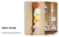 Over the Door Cap Rack Space-Saving Hanging Hat Rack Multipurpose Use