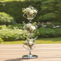 Geometric Flower Display Stand Metal Display Stand Stable Display Rack for Florists, Weddings, Banquets