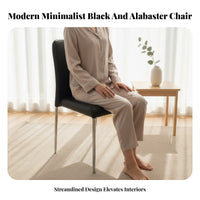 Stackable Armless Dining Chair Modern Design Upholstered Armless Chair Comfortable Backrest Seating Furniture Sturdy Long-Lasting for Restaurant Owners, Homeowners, Families, Hotel, Kitchen, Waiting Room, Bedroom