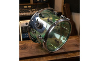 10x8inch Snare Drum with Throw-off Clear Acrylic Snare Drum Resonant Instrument for Drummers, Rehearsals, Practice Rooms
