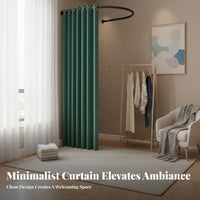 Easy Installation U-Shaped Fitting Room Portable Design U-Shaped Rod Dressing Stall Space-Saving Clothing Shop Changing Stall Long-Lasting Material for Boutique Managers, Retailers, Event Planners, Shopping Mall, Temporary Shop, Photo Studio
