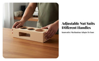 Espresso Pressing Station Solid Wood Construction Portafilter and Tamper Holder Anti-Slip Coffee Foundation Pressing Stand for Home Baristas, Cafe