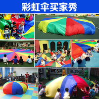 Rainbow Parachute Play Tent for Kids, Sensory Training and Group Activities, Early Childhood Education Toy