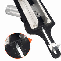 Dust Collection Router Jig Metal Guide Plates Slotting Router Jig Knurled Knobs Carpentry Tool