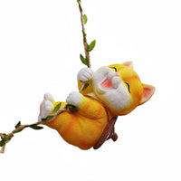 Whimsical Charm Hanging Bunny Ornament Lifelike Design Hanging Bunny Figurine 3D Vivid Shape Climbing Rabbit Statue Highly Detailed for Gardeners, Balcony, Patio, Yard, Fence
