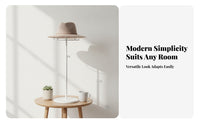Curved Arms Adjustable Hat Stand Round Base Dome Top Hat Stand