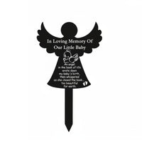 Acrylic Memorial Sign Waterproof Bereavement Marker Easy To Use Cemetery Decoration for Pet Owners, Burial Site