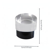 8 Pieces High Clarity Acrylic Cylinder Riser Multi-Purpose Transparent Acrylic Pedestal Polished Surface Clear Cylinder Pedestal Lightweight