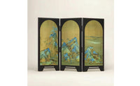 Tabletop Folding Screen Oriental Tabletop Divider Elegant Decorative Ornament for Study, Office, Bookshelf