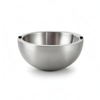 Stainless Steel Salad Bowl Brushed Metal Double-Layer Bowl for Kitchen, Dining Table