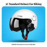 Motorcycle Half Helmet Impact Resistant Helmet Breathable Guarding Headwear for Men, Women, All Seasons, Daily Commute, City Riding