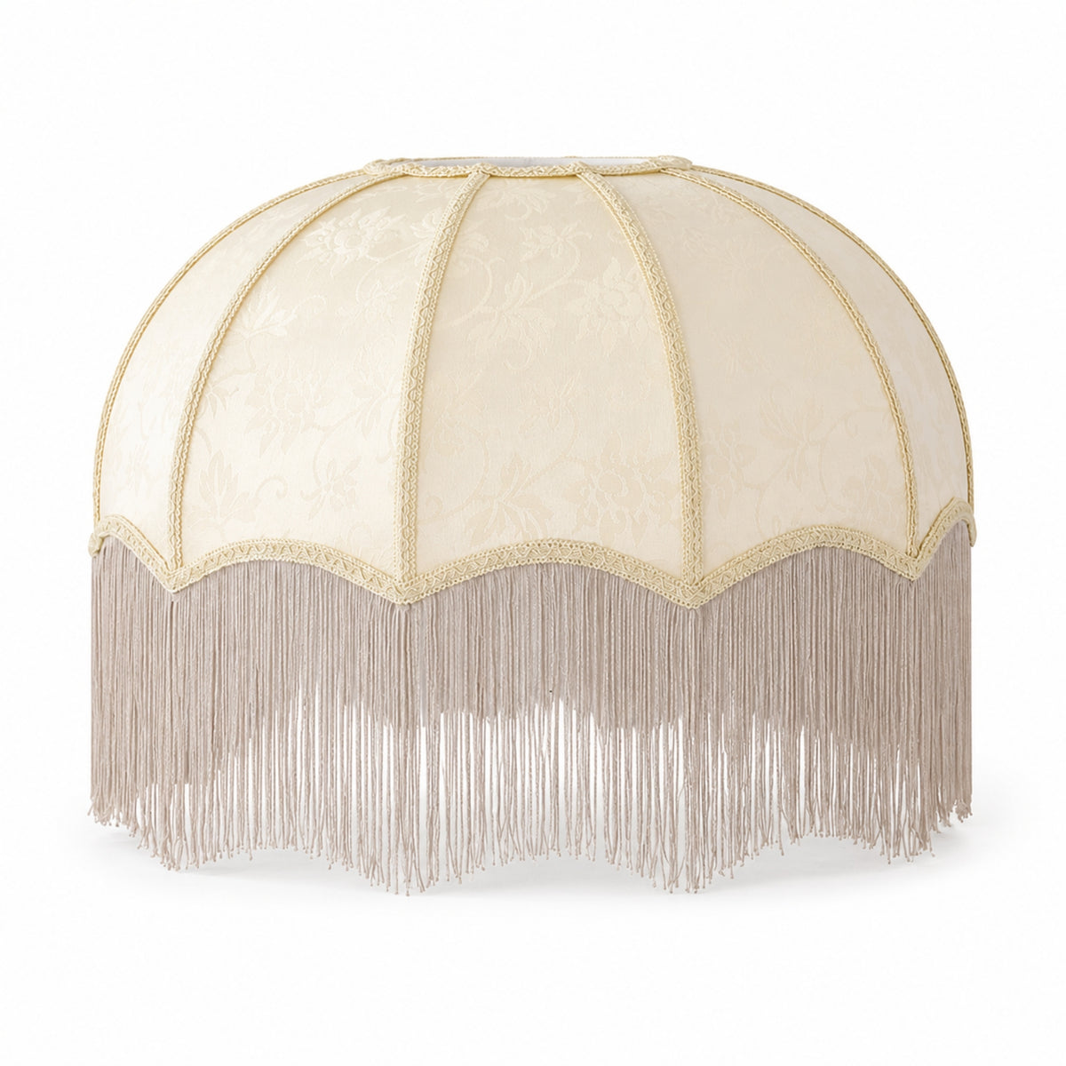 Lampshade with Fringe Traditional Textile Lampshade Table Lamp Shade Woven Lamp Shade with Fringe Classic
