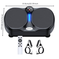 Home Workout Whole Body Vibration Platform Non-Slip Surface Vibrate Plate Exerciser Wireless Control Whole Body Vibration Instructor Digital Display