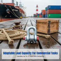 Nautical Lifting Pulley, Heavy Duty Shackle Block, Steel Wire Rope Wheel, U-Type Sheave, Commercial Use