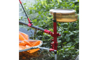 Aluminum Alloy Tray Stand Multi-Function Ground Rod Holder Adjustable Angle Fishing Pole Rest Easy to Carry for Anglers, Riverbank, Lake Shore