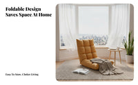 Foldable Design Adjustable Floor Lounger Space Saving Adjustable Backrest Floor Chaise Multi-Functional Tatami Sofa Comfortable Padding for Apartment Dwellers, Students, Bay Window, Small Apartments, Relaxing, Bedroom