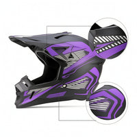 Adult Full Face Motorcycle Helmet Ventilated Full Face Motorcycle Helmet Headwear Secure Fit Safeguarding for Adults