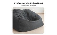Japanese-Inspired Single-Person Floor Sofa Minimalist Aesthetic Bean Bag Lightweight Indoor Seating Ergonomic Design for Apartment Dwellers, Young Adults, Bedroom, Balcony, Living Room, perusing alcove