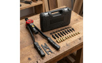 Hard Carrying Case Manual Rivet Nut Kit Interchangeable Mandrels Rivet Nut Tool Kit Multi Size Wrench Plate