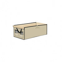 Folding Cart Cover Handhold Cutout Folding Wagon Mesh Covering Pockets Outdoor Storage