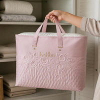 Thickened Non-Woven Quilt Storage Bag with Zipper and Handle for Comforters and Blankets