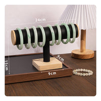 Space Saving Crossbar Bracelet Stand Scratch-Non-Scratch Surface Single Tier Jewelry Display Tabletop Watch Display for Boutique Owners, Retail Counter