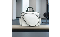 Structured Tennis Racket Bag Easy-Wipe Racket Bag with Shoulder Strap Crossbody Adjustable for Weekend Matches