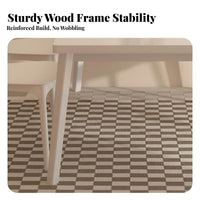 Space-Saving Rectangular Table with 4 Chairs Minimalist Design 5-Piece Dinette Set Easy to Clean Dining Furniture Stable Construction for Apartment Dwellers, Families, Homeowners, Small Areas, Living Room, Kitchen, Breakfast Nook