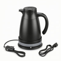12v/24v Car Electric Kettle Portable Travel Kettle with Digital Display Compact Vehicle Water Heater Overheat Protection for Commuters
