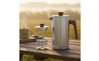 Large Capacity French Press Coffee Brewer Multi-Use Stainless Steel French Press Sturdy for Campers, Travelers, Camping, Outdoor, Travel