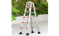 A-Shaped Ladder Stable Double-Sided Ladder Non-Slip Step Stool for Homeowners, Photographers, Home, Studio, Apartment