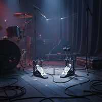 Double Chain Drive Pedal Heavy-Duty Double Bass Drum Pedal Effortless Movement Percussion Hardware for Training Stage Performance